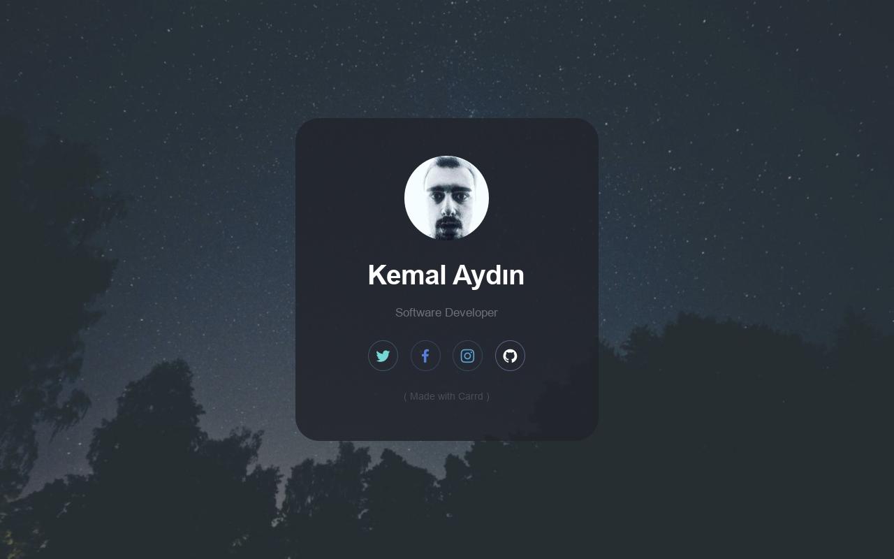 Carrd profile picture for @kemal